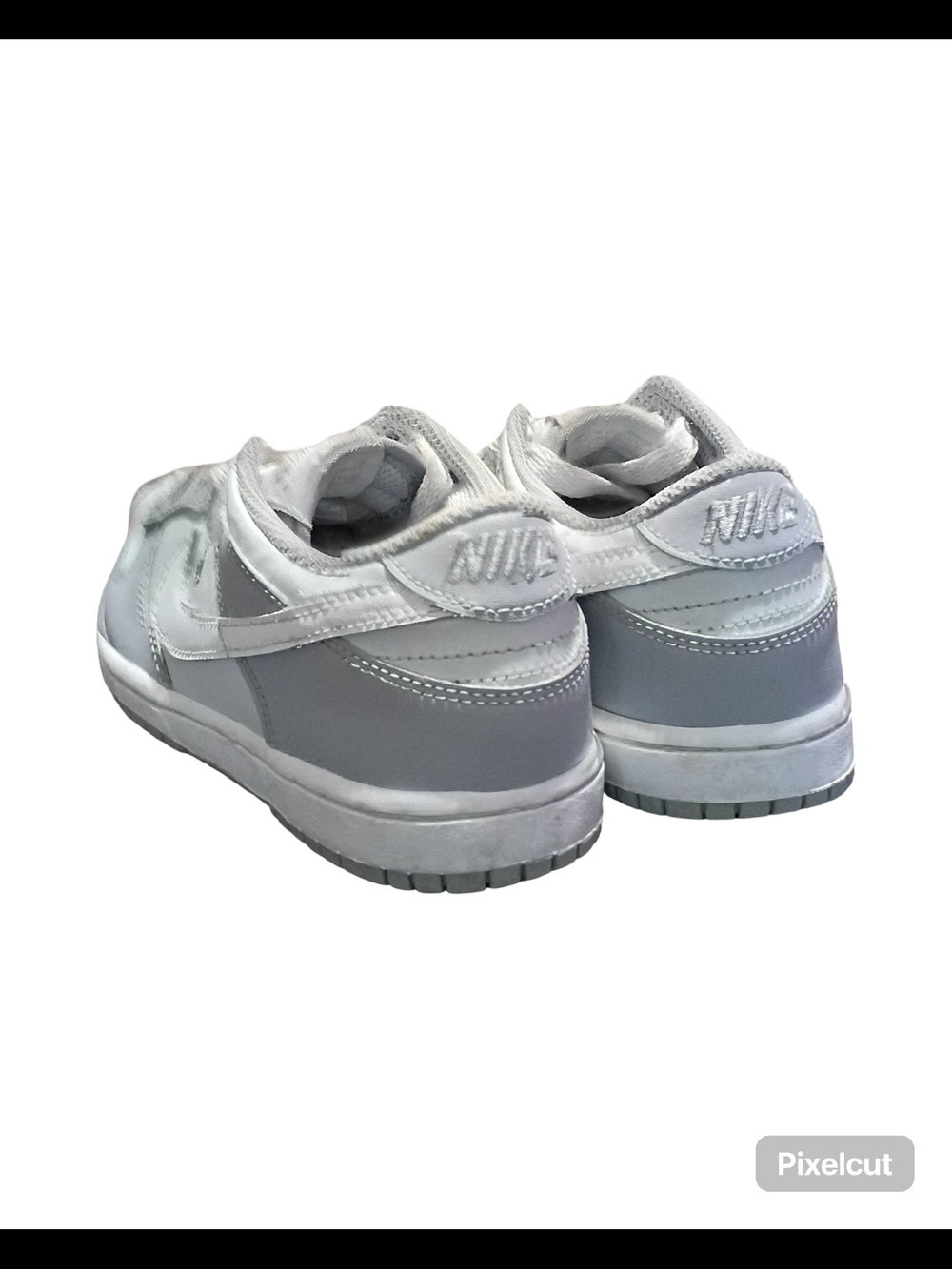 Nike Dunk Low Kids Sneakers | Grey & White |Size 1 Youth - Picture 5 of 7